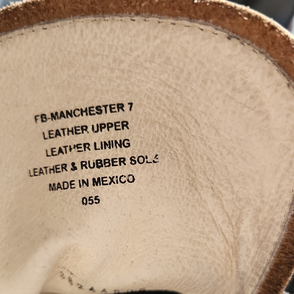 Freebird by Steven Manchester Leather Combat Boots - 7 - Picture 7 of 16